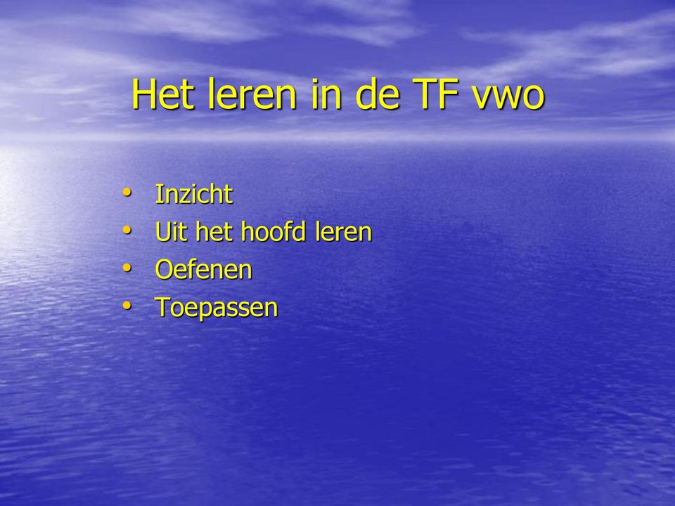 Uit het hoofd