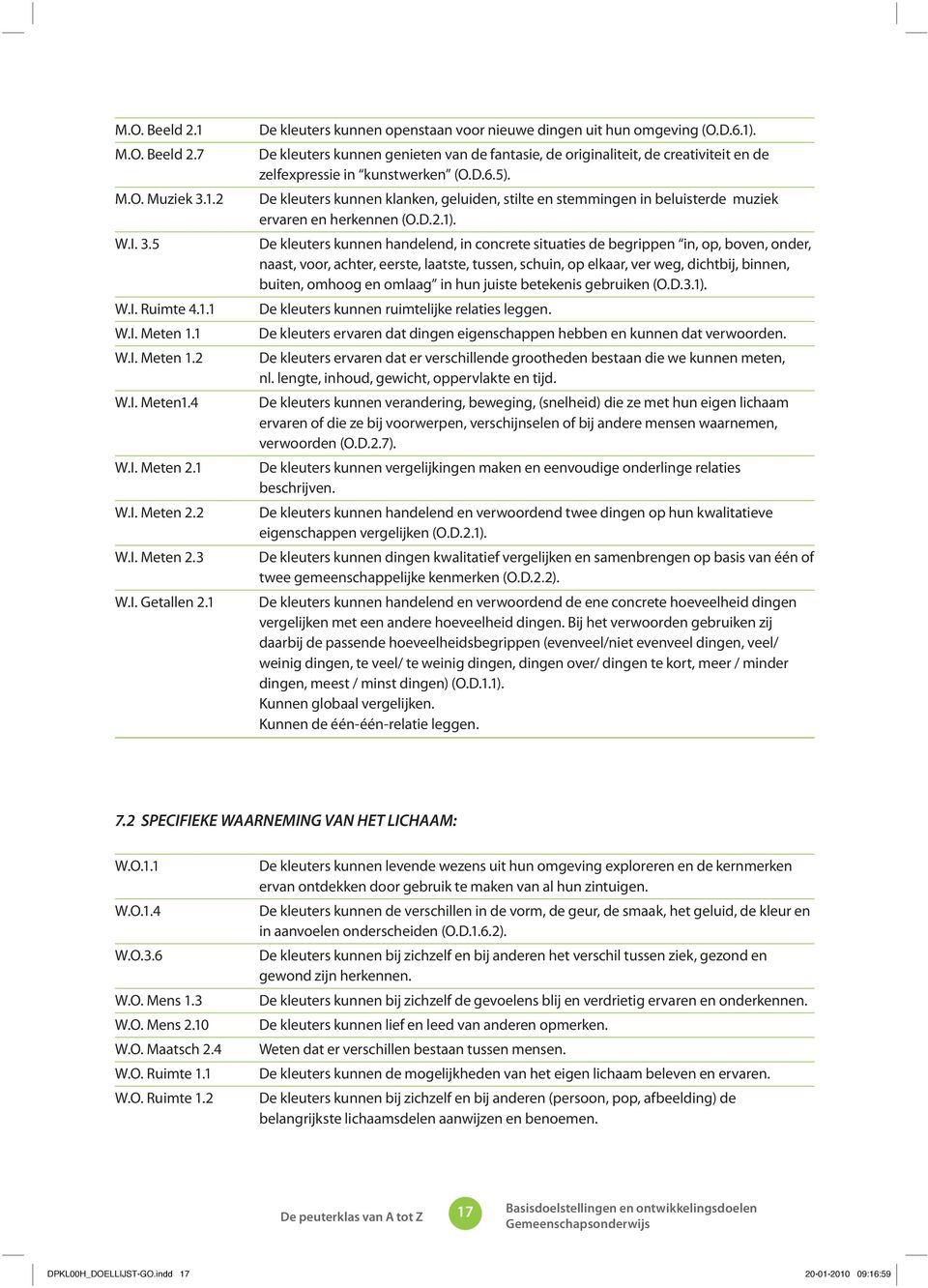 De kleuters kunnen klanken, geluiden, stilte en stemmingen in beluisterde muziek ervaren en herkennen (O.D.2.1).