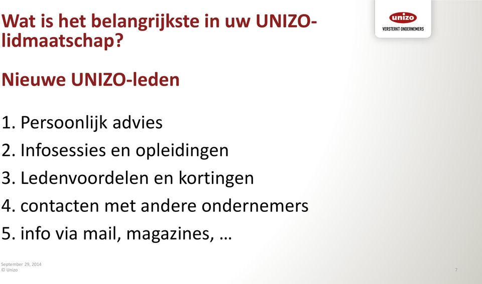 Infosessies en opleidingen 3.