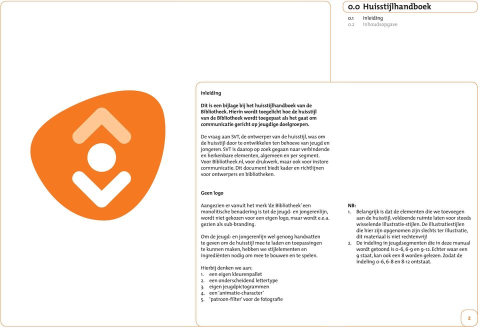 De vraag aan SVT, de ontwerper van de huisstijl, was om de huisstijl door te ontwikkelen ten behoeve van jeugd en jongeren.