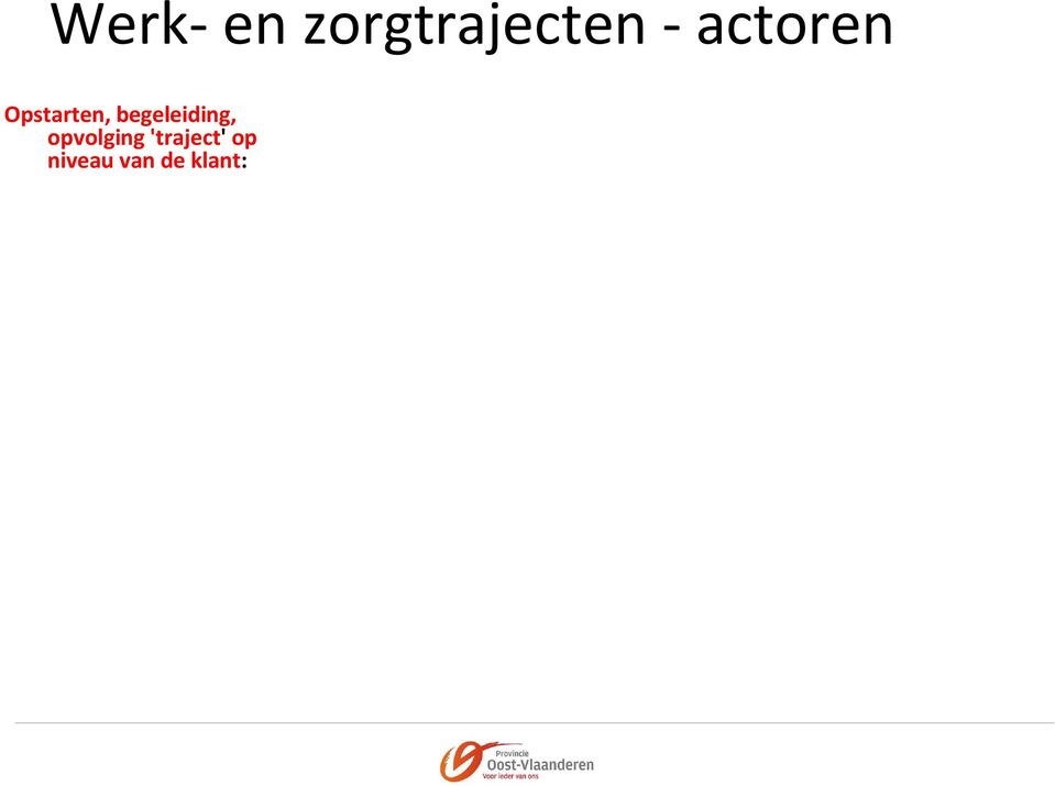 organisatie vd arbeidsbemiddeling en beroepsopleiding) Min 1 Maatwerkbedrijven Min 1 Psychiatrie, beschut wonen,centrum geestelijke