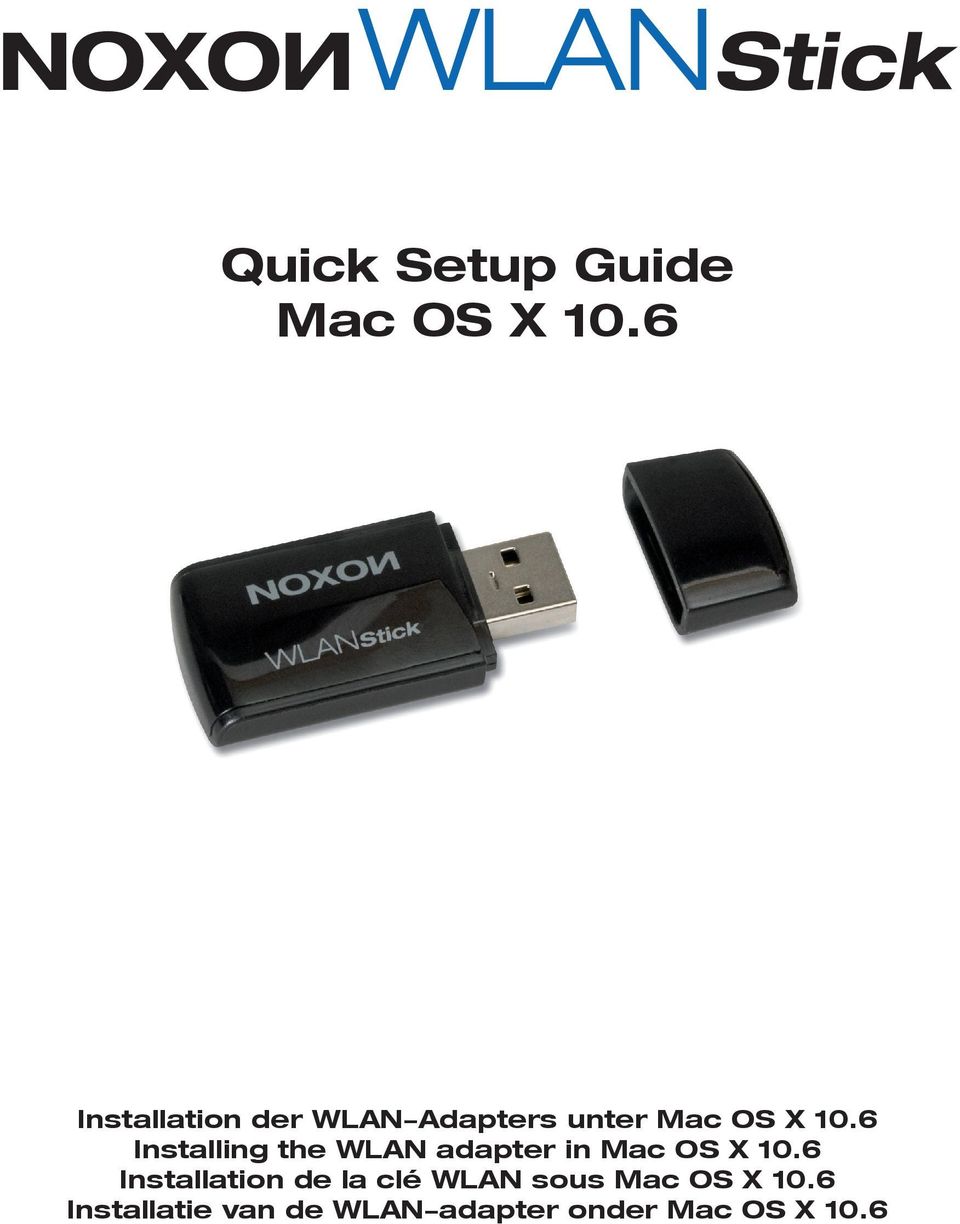 6 Installing the WLAN adapter in Mac OS X 10.