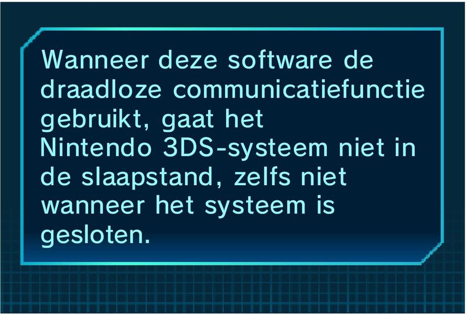 Nintendo 3DS-systeem niet in de