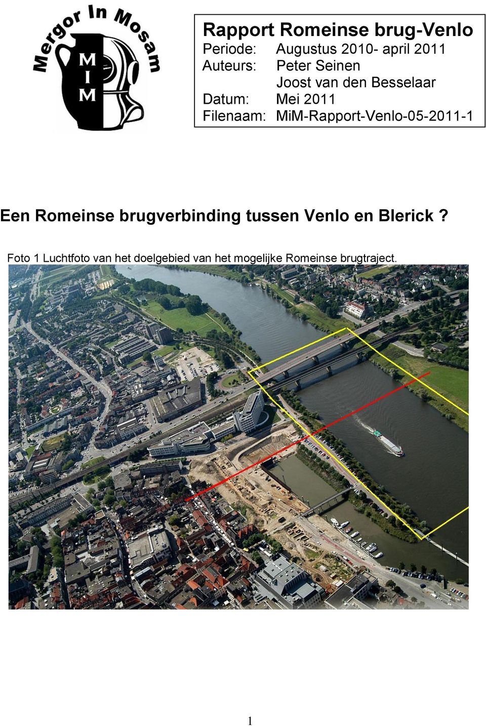 MiM-Rapport-Venlo-05-2011-1 Een Romeinse brugverbinding tussen Venlo en