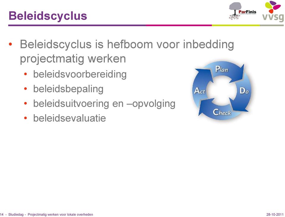 beleidsbepaling beleidsuitvoering en opvolging