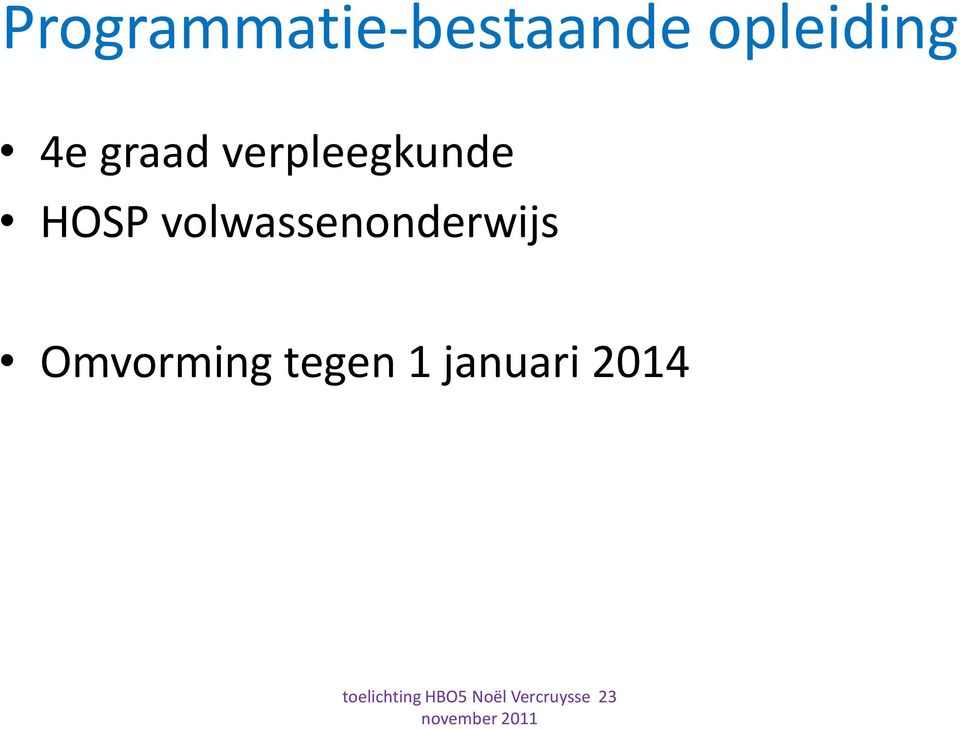 verpleegkunde HOSP