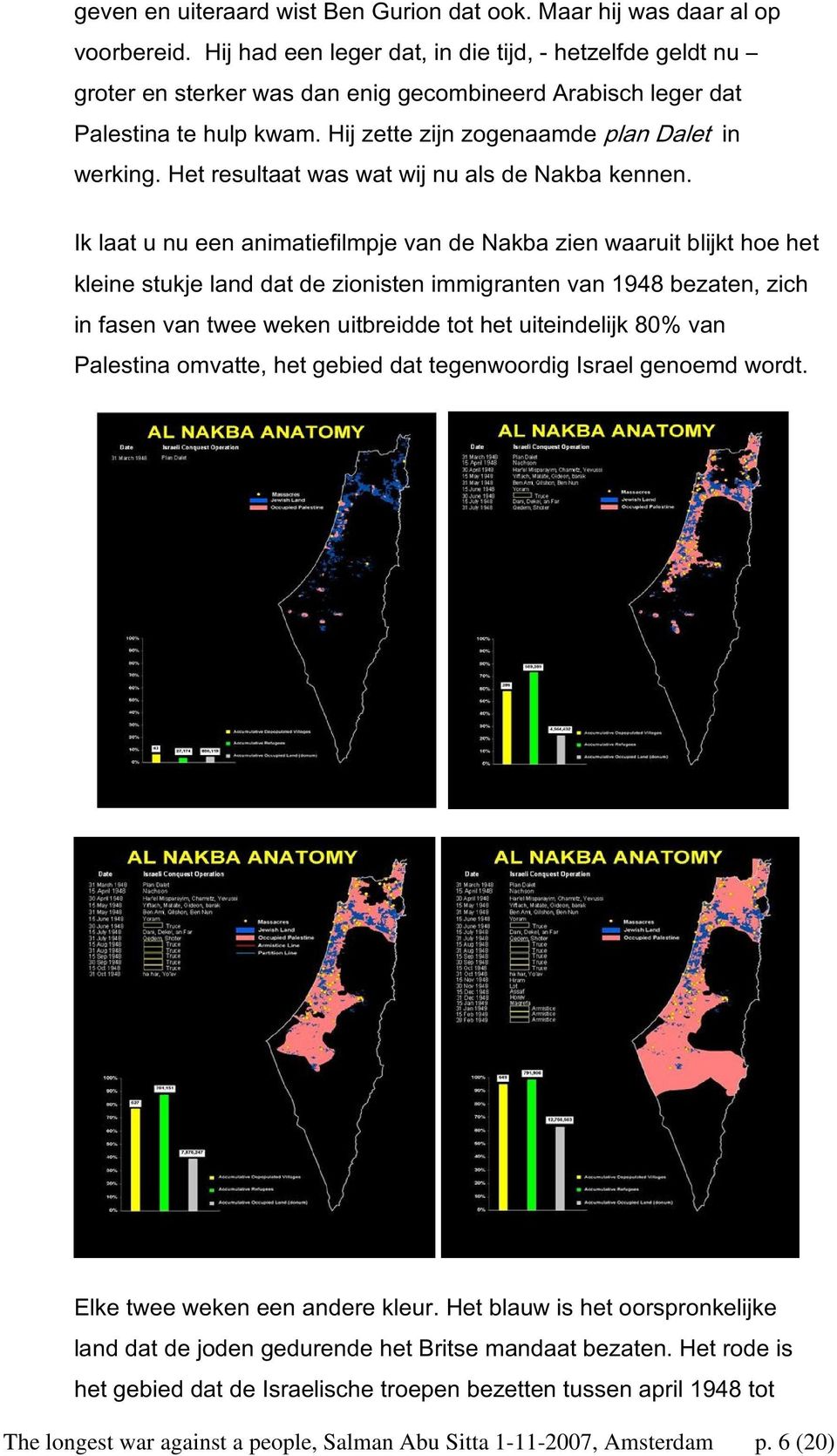 Het resultaat was wat wij nu als de Nakba kennen.