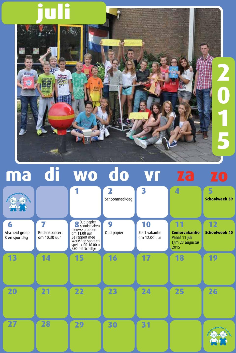 uur 3e rapport mee Workshop sport en spel 4.-6. u.