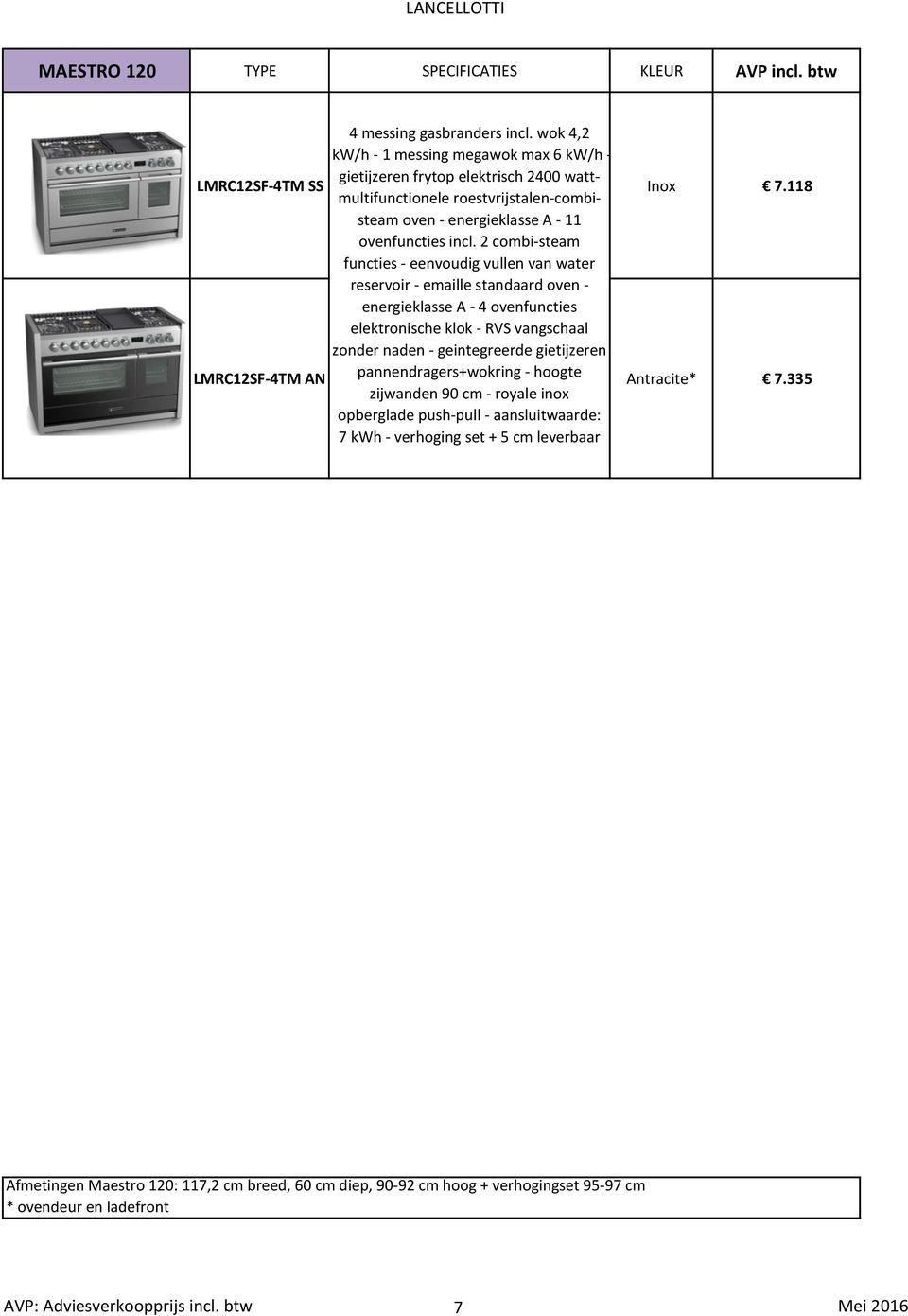 118 oven - energieklasse A - 11 ovenfuncties incl.