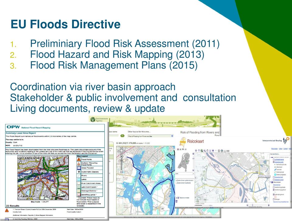 Flood Hazard and Risk Mapping (2013) 3.