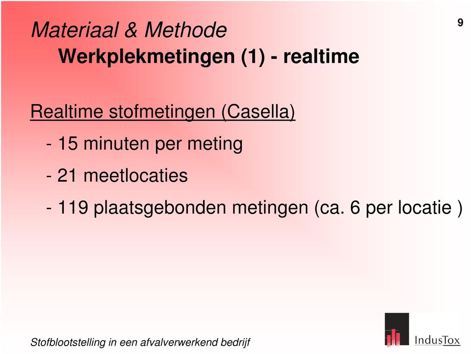 15 minuten per meting - 21 meetlocaties -