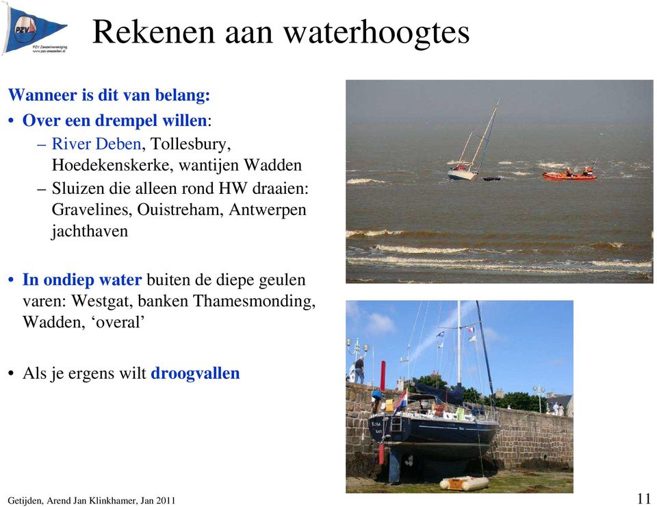 Ouistreham, Antwerpen jachthaven In ondiep water buiten de diepe geulen varen: Westgat, banken