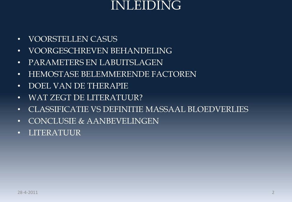 VAN DE THERAPIE WAT ZEGT DE LITERATUUR?