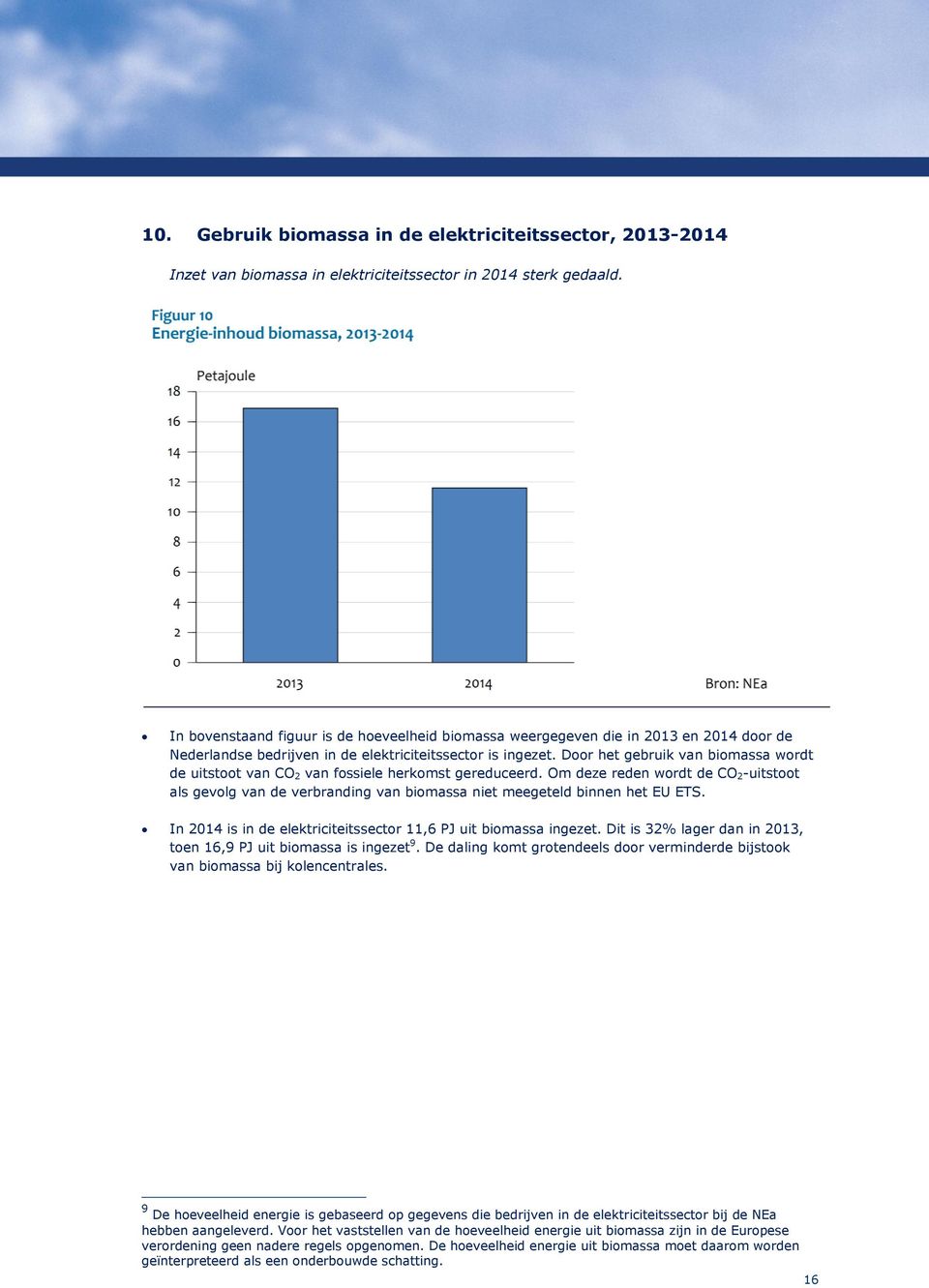 Door het gebruik van biomassa wordt de uitstoot van CO 2 van fossiele herkomst gereduceerd.