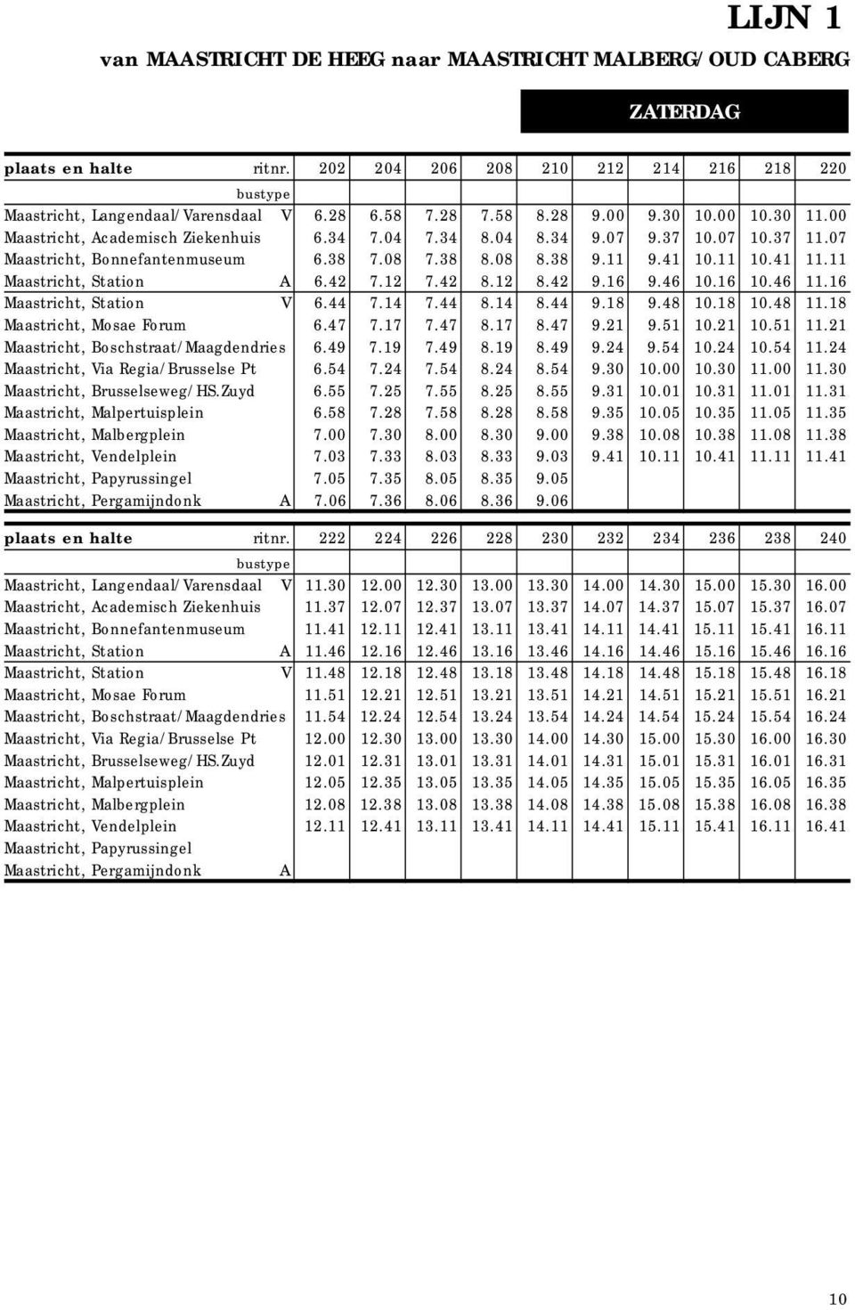 0.07 0.37.07 Maastricht, Bonnefantenmuseum 6.38 7.08 7.38 8.08 8.38 9. 9.4 0. 0.4. Maastricht, Station A 6.4 7. 7.4 8. 8.4 9.6 9.46 0.6 0.46.6 Maastricht, Station V 6.44 7.4 7.44 8.4 8.44 9.8 9.48 0.
