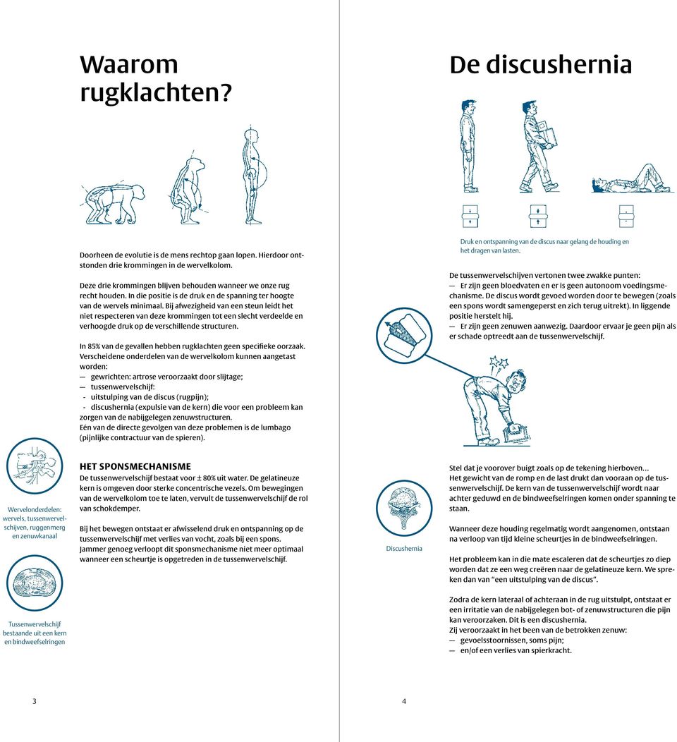 Bij afwezigheid van een steun leidt het niet respecteren van deze krommingen tot een slecht verdeelde en verhoogde druk op de verschillende structuren.