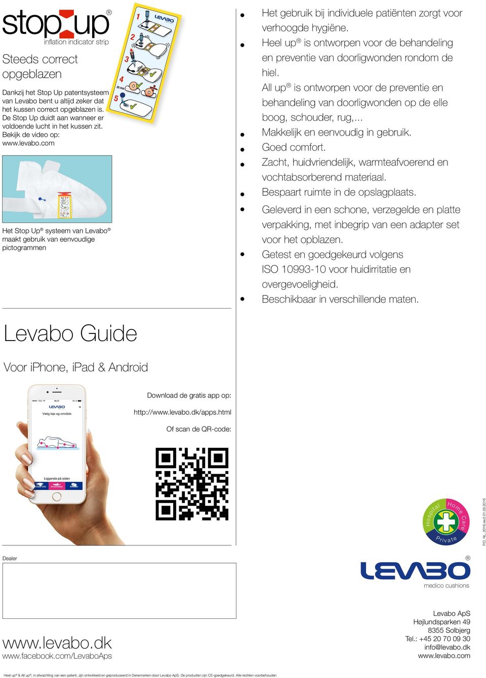 com Het Stop Up systeem van Levabo maakt gebruik van eenvoudige pictogrammen 5 4 20 mm 3 2 1 Het gebruik bij individuele patiënten zorgt voor verhoogde hygiëne.