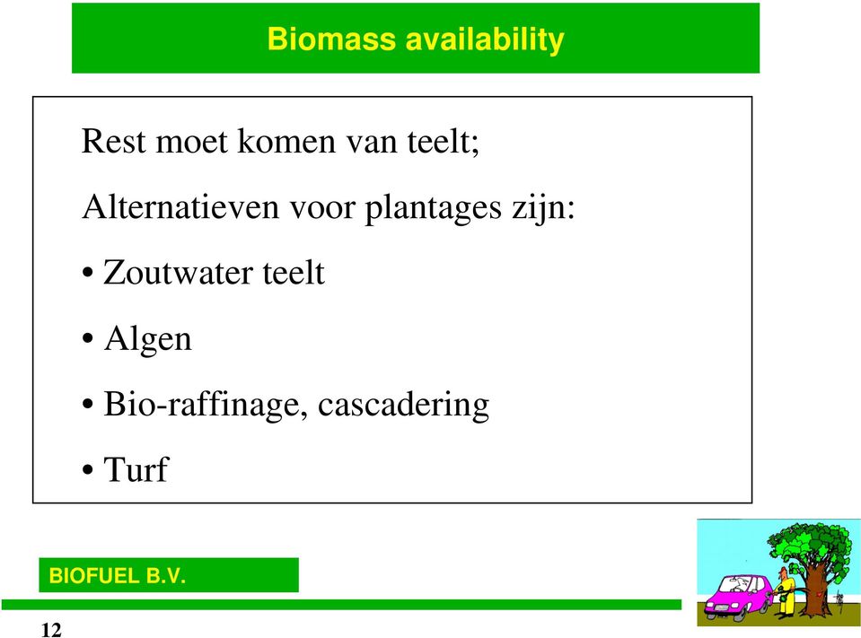 voor plantages zijn: Zoutwater