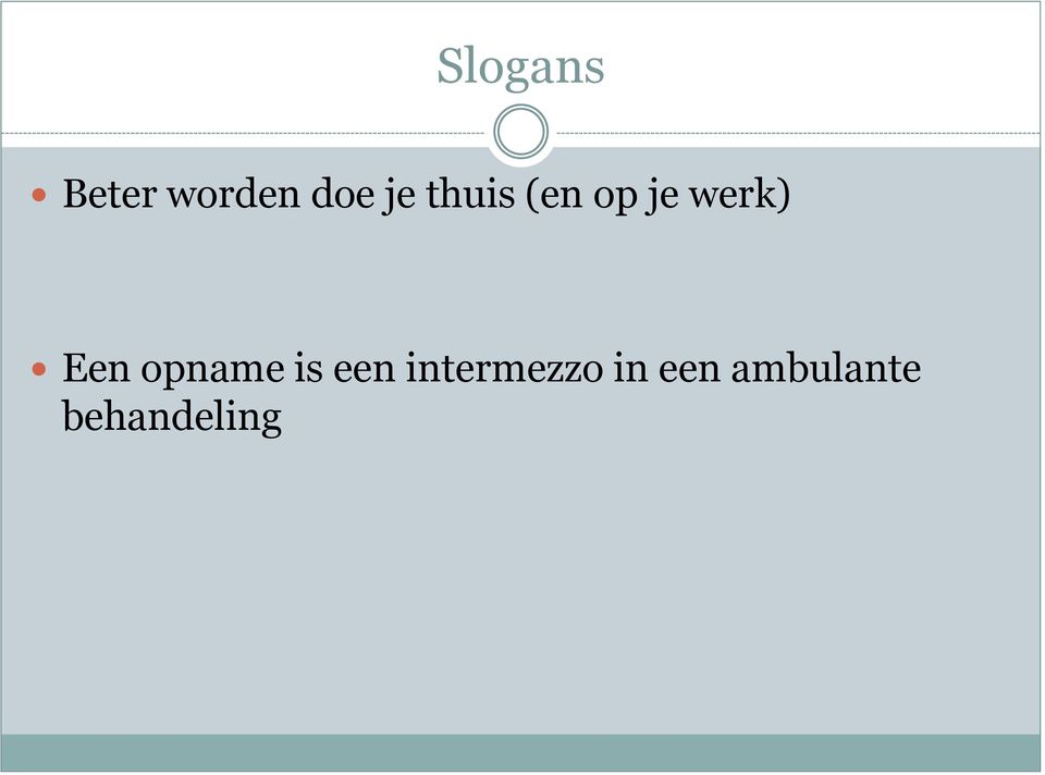 Een opname is een