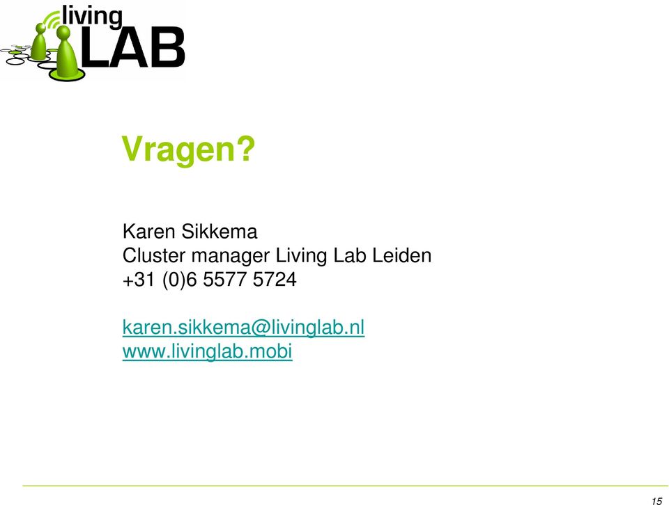 Living Lab Leiden +31 (0)6