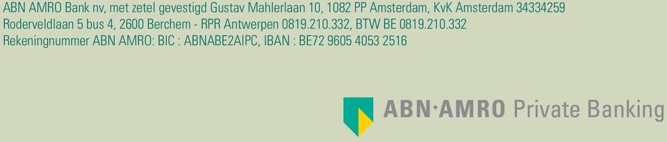 2600 Berchem - RPR Antwerpen 0819.210.