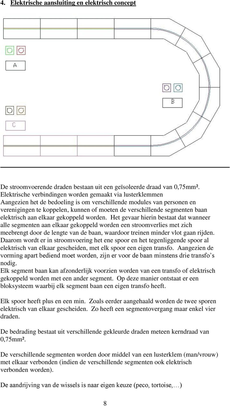 baan elektrisch aan elkaar gekoppeld worden.