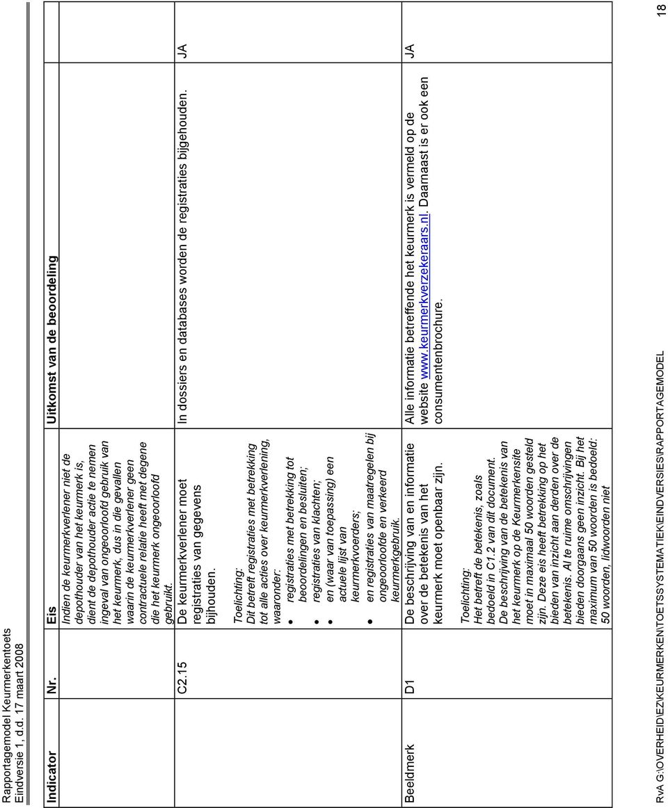 In dossiers en databases worden de registraties bijgehouden.