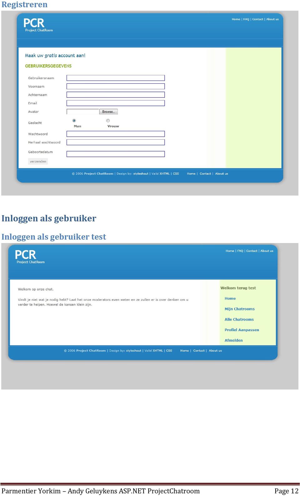 gebruiker test Parmentier