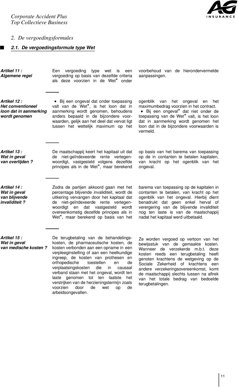 hierondervermelde aanpassingen. Artikel 12 : Het conventioneel loon dat in aanmerking wordt genomen.