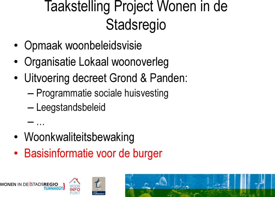 decreet Grond & Panden: Programmatie sociale huisvesting