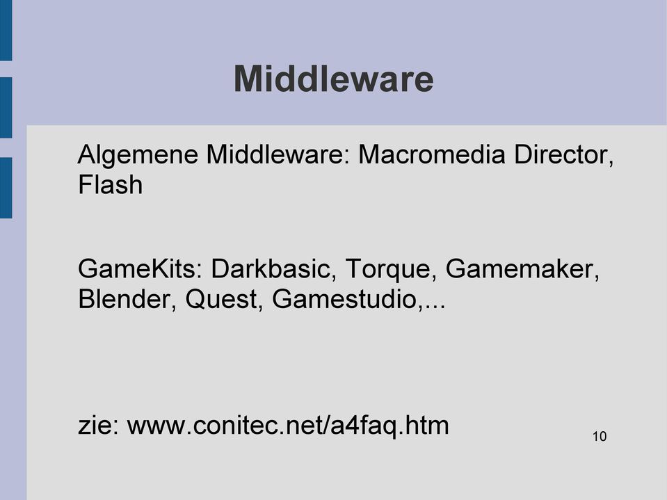 Darkbasic, Torque, Gamemaker, Blender,