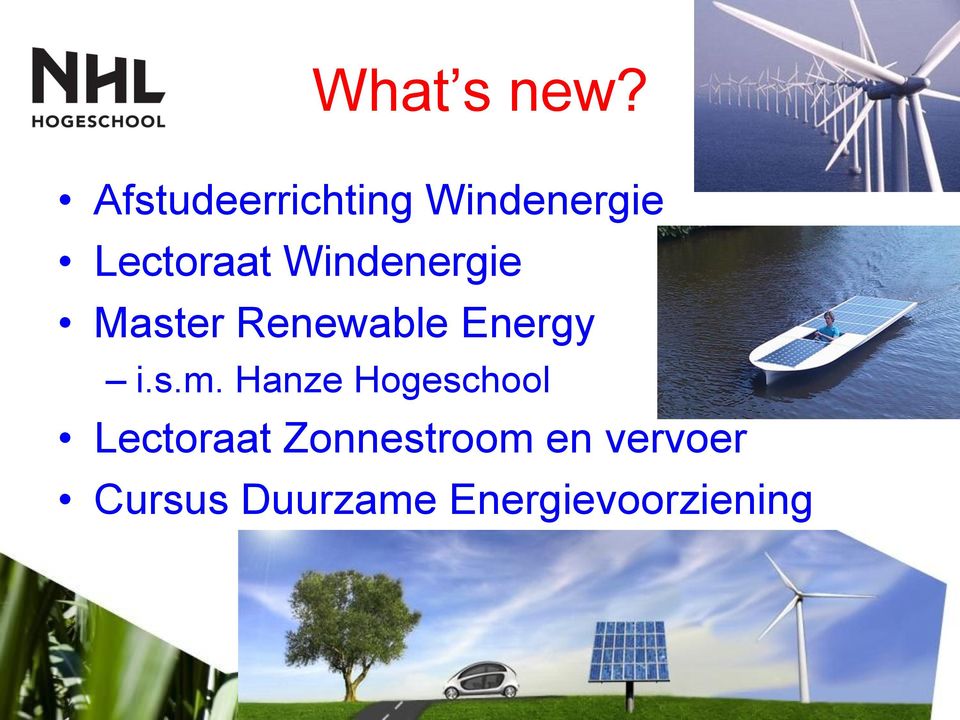 Windenergie Master Renewable Energy i.s.m.