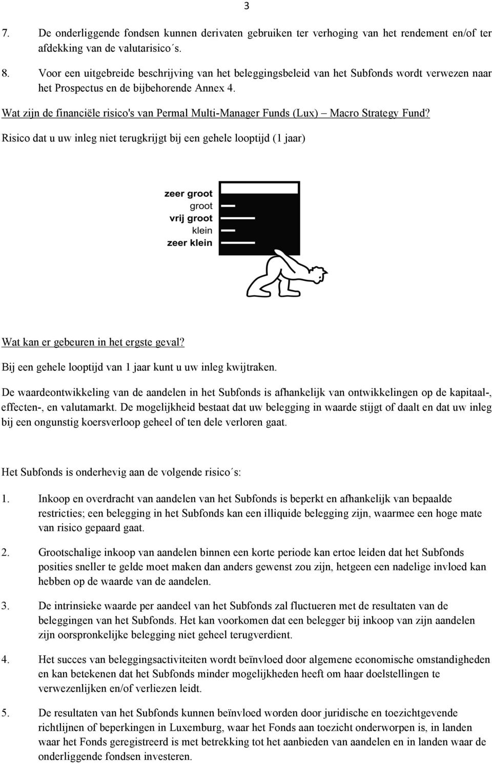 Wat zijn de financiële risico's van Permal Multi-Manager Funds (Lux) Macro Strategy Fund?