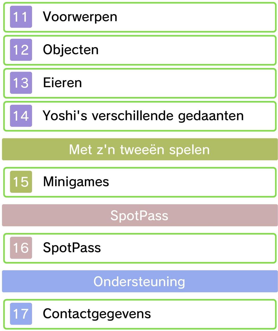 tweeën spelen 15 Minigames SpotPass 16