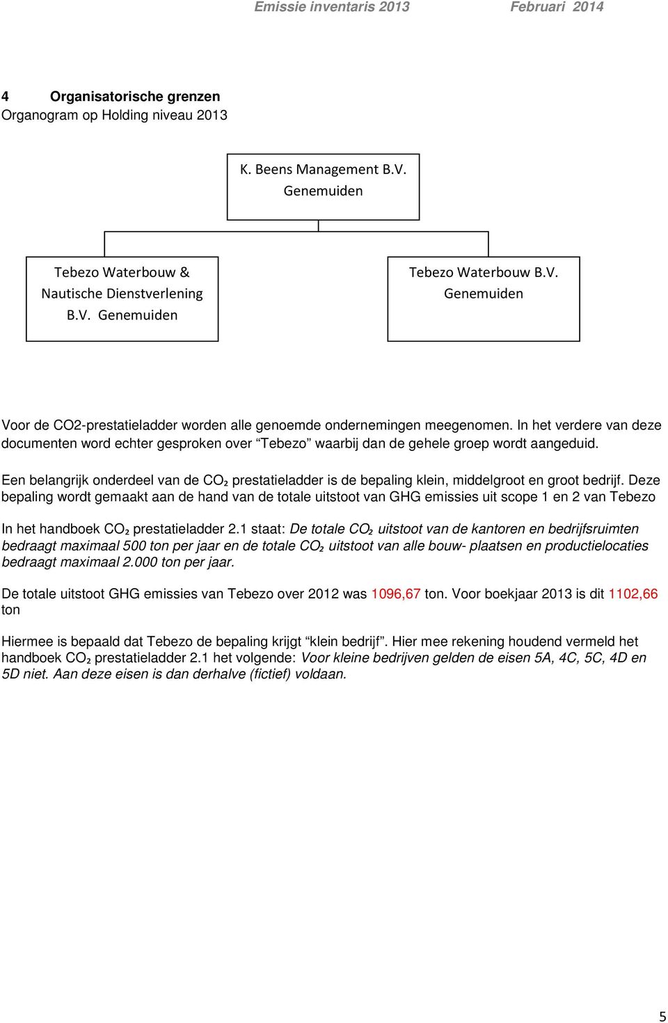 Een belangrijk onderdeel van de CO₂ prestatieladder is de bepaling klein, middelgroot en groot bedrijf.