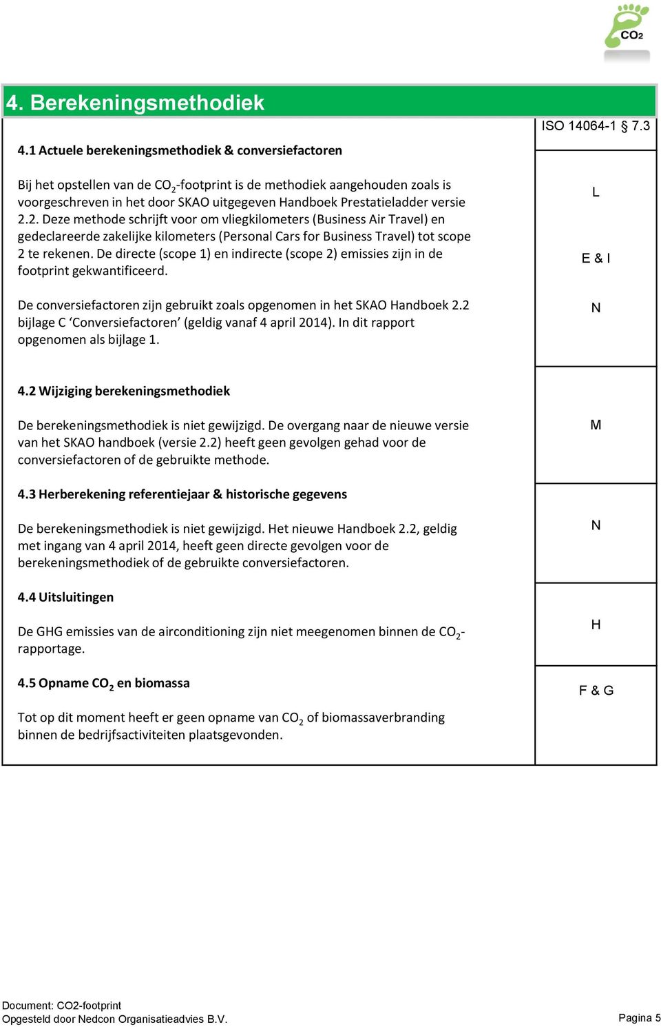 versie 2.2. Deze methode schrijft voor om vliegkilometers (Business Air Travel) en gedeclareerde zakelijke kilometers (Personal Cars for Business Travel) tot scope 2 te rekenen.