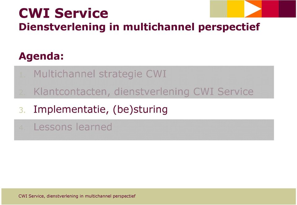 Multichannel strategie CWI 2.