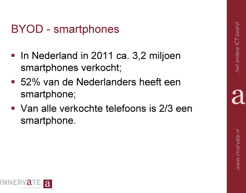 de Nederlanders heeft een smartphone; Van