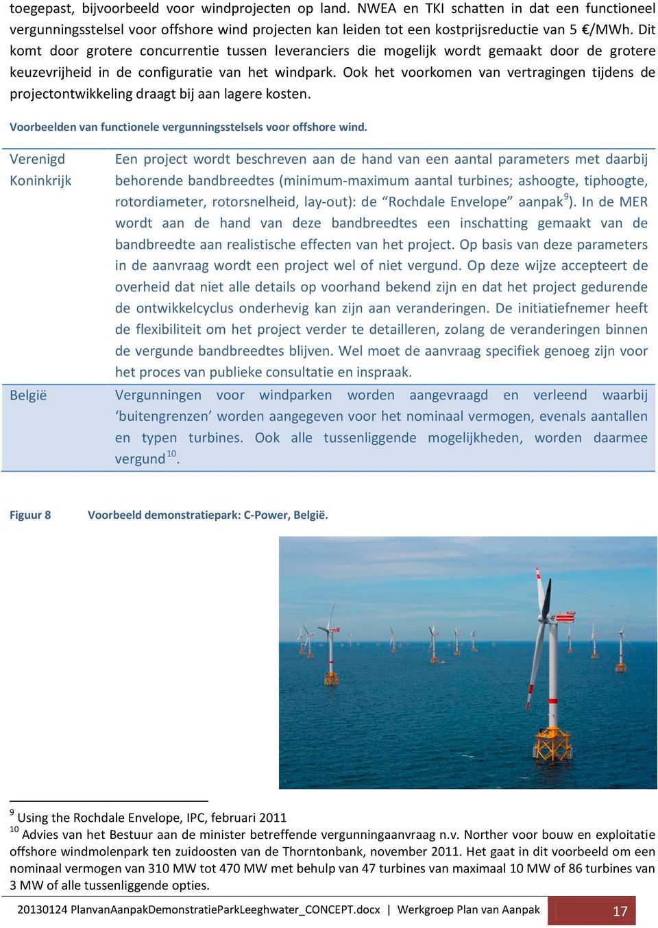Ook het voorkomen van vertragingen tijdens de projectontwikkeling draagt bij aan lagere kosten. Voorbeelden van functionele vergunningsstelsels voor offshore wind.