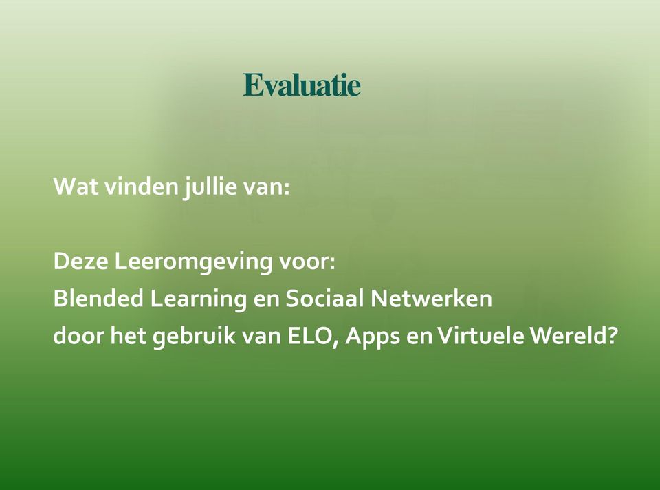 Learning en Sociaal Netwerken door