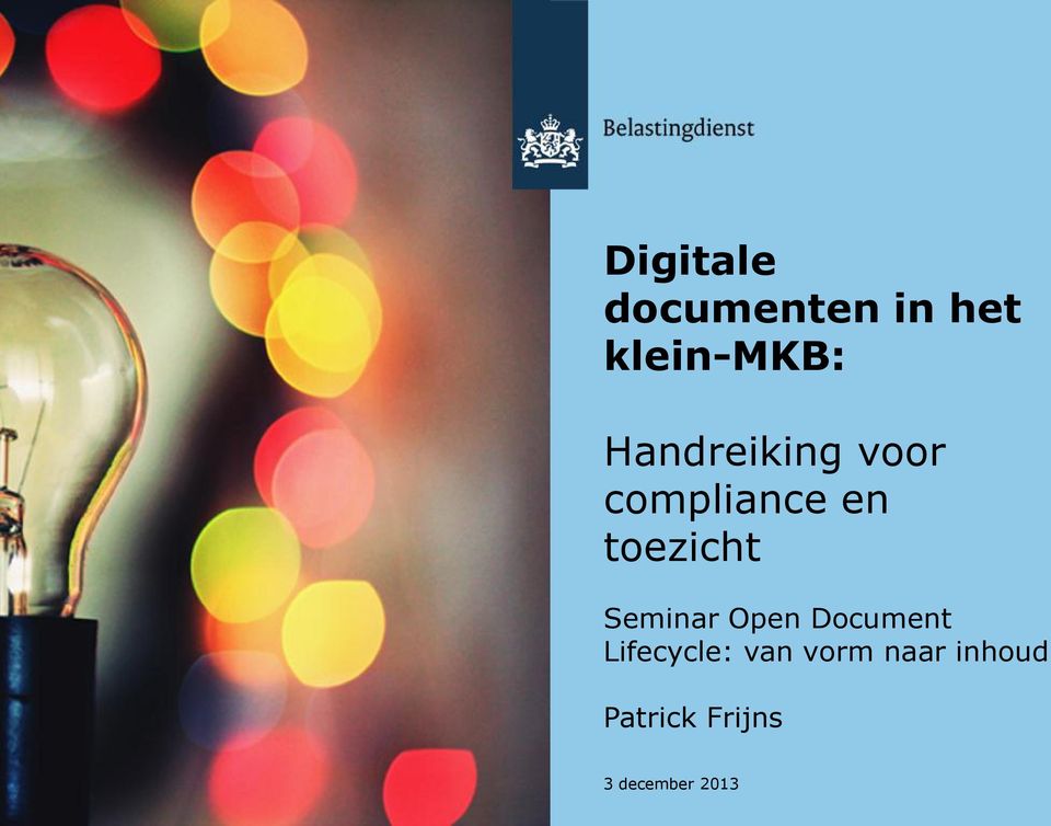 compliance en toezicht Seminar Open