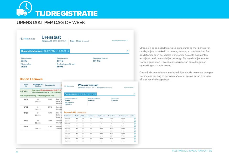 Stel de definities zo in dat iedere werknemer de juiste opdrachten en bijvoorbeeld werkbriefjes ontvangt.