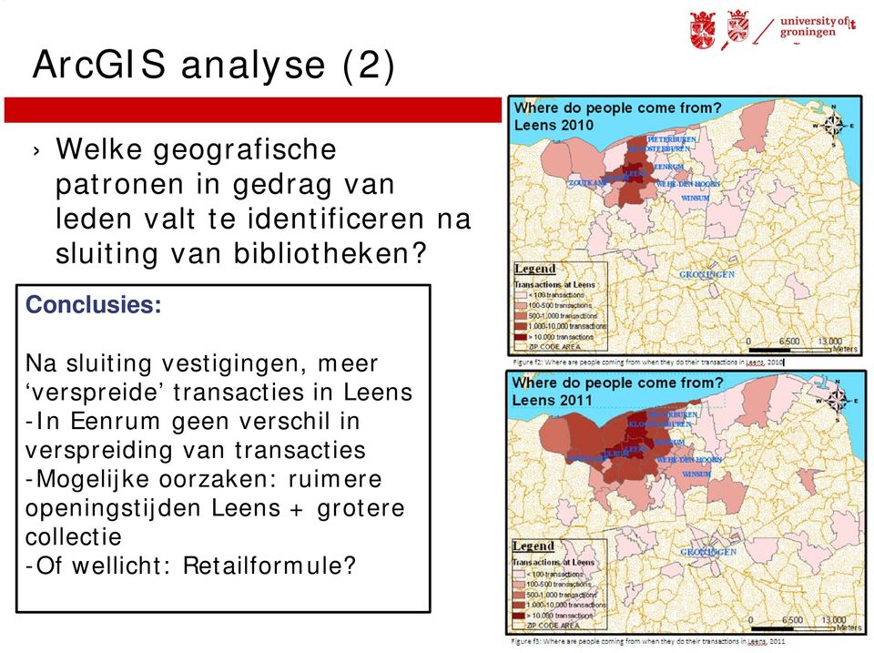 Conclusies: Na sluiting vestigingen, meer verspreide transacties in Leens -In Eenrum