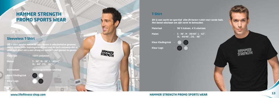 Materiaal - 96 % katoen, 4 % elastaan Sleeveless T-Shirt Dit t-shirt zonder mouwen voor heren is allesbehalve gewoon.