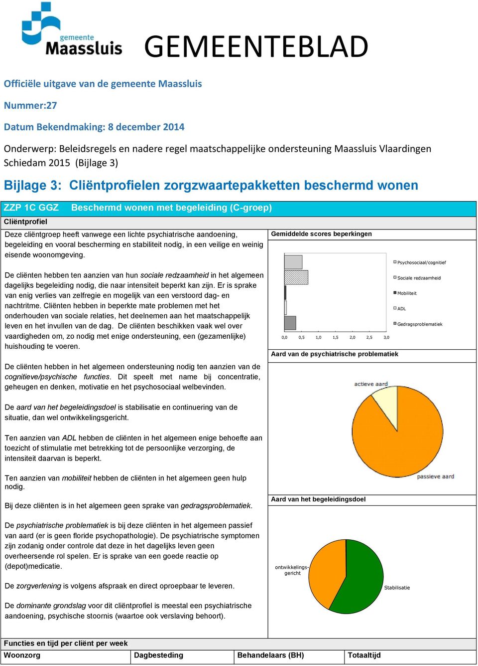 begeleiding en vooral bescherming en stabiliteit nodig, in een veilige en weinig eisende woonomgeving.