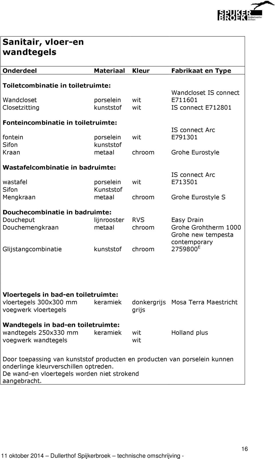 wit IS connect Arc E713501 Sifon Kunststof Mengkraan metaal chroom Grohe Eurostyle S Douchecombinatie in badruimte: Doucheput lijnrooster RVS Easy Drain Douchemengkraan metaal chroom Grohe Grohtherm