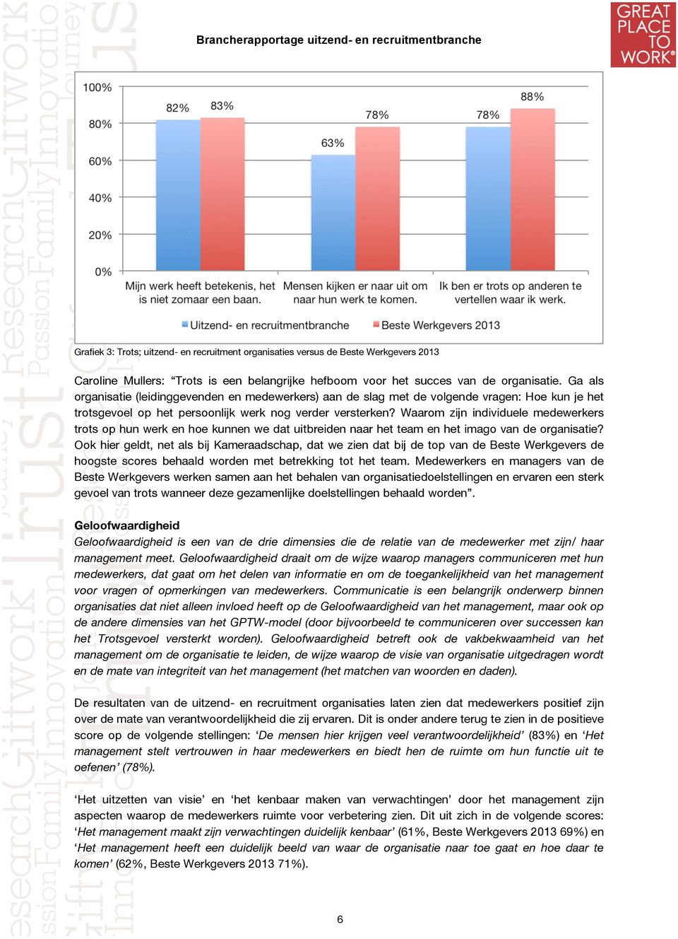 Waarom zijn individuele medewerkers trots op hun werk en hoe kunnen we dat uitbreiden naar het team en het imago van de organisatie?