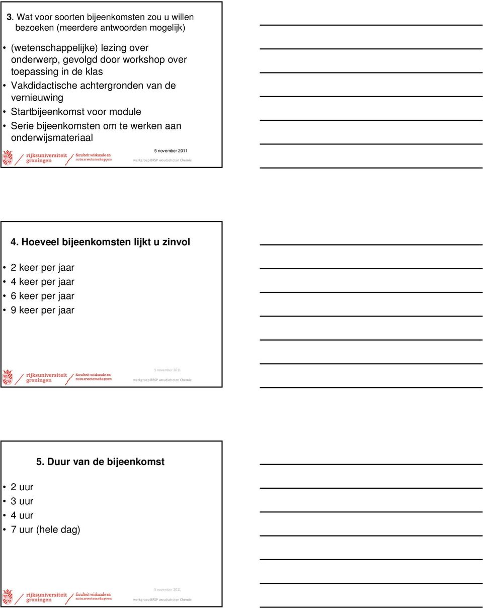 Startbijeenkomst voor module Serie bijeenkomsten om te werken aan onderwijsmateriaal 4.