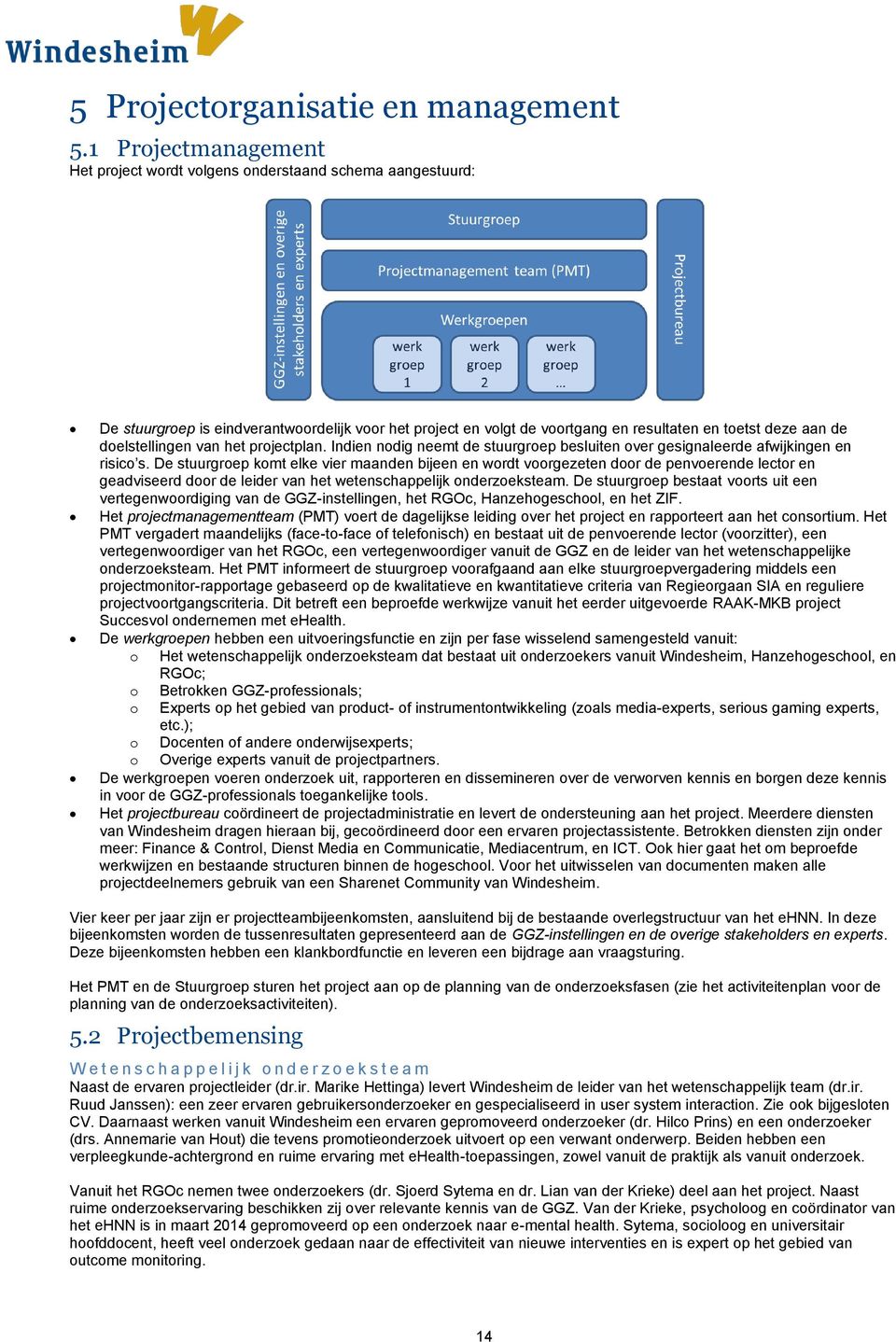 doelstellingen van het projectplan. Indien nodig neemt de stuurgroep besluiten over gesignaleerde afwijkingen en risico s.