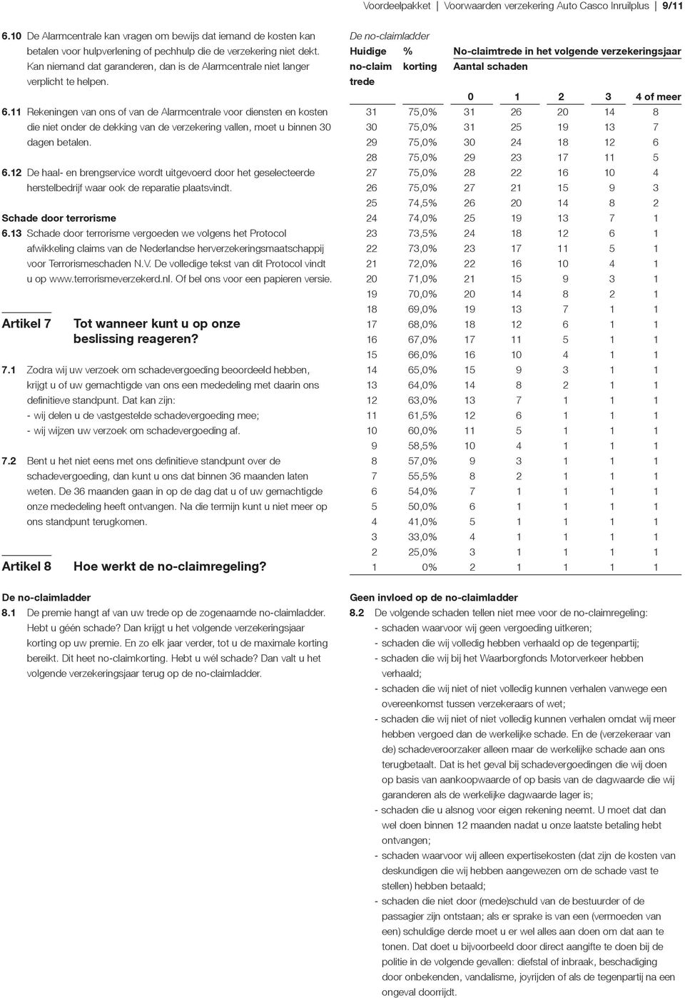 Kan niemand dat garanderen, dan is de Alarmcentrale niet langer verplicht te helpen. 6.